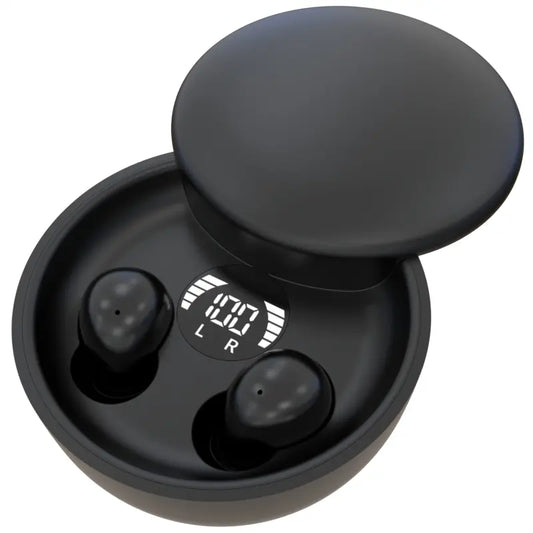 MSHUKCOE Mini Invisible Bluetooth 5.4 True Wireless In-Ear Headphones - Noise Cancelling Sport Earbuds for Gaming and Everyday Use