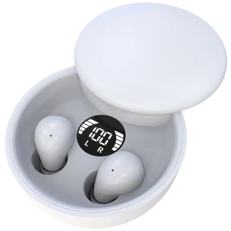 MSHUKCOE Mini Invisible Bluetooth 5.4 True Wireless In-Ear Headphones - Noise Cancelling Sport Earbuds for Gaming and Everyday Use