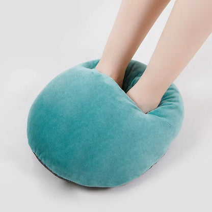 USB Electric Foot Warmer with Fleece Cat Design - Rechargeable Heating Pads for Home and Bedroom Use